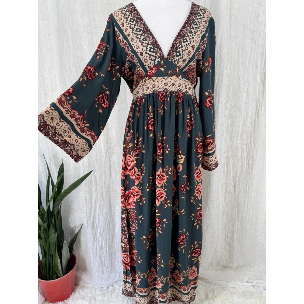 90s peasant dress Nostalgia | Dresses | Vtg Nostalgia Boho Maxi S Cottage Hippie Floral Romantic 9s Y2k Pretty Lavish Bachelorette embellished Size:12 Easter Floral dress peasant dress